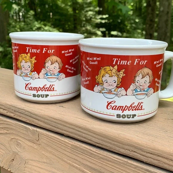 Campbell's Soup | Dining | A Set Of 998 Campbell Soup Mugs Campbells Kids  Mm Mm Good | Poshmark